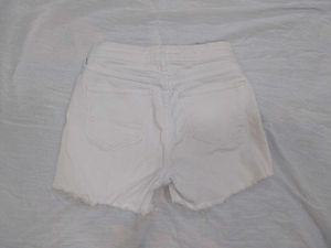 ‼️ SALE ‼️ White Denim Frayed Shorts