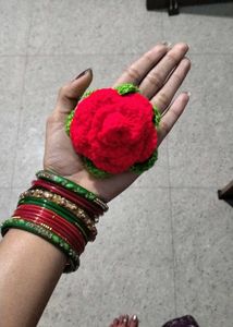 Handmade Crochet Flower Hair Clip