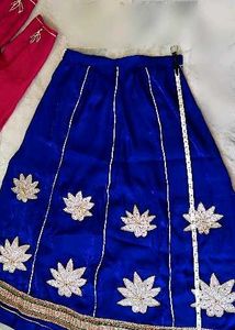 #राजपूती पोशाक (हाफ प्योर )in Royal Blue कलर