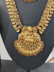 Traditional Lakshmi Necklace &amp; Earring Set