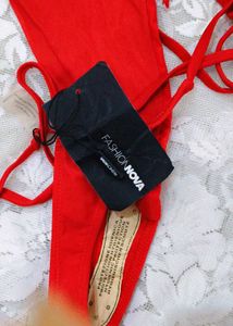 Bold Red One-Piece Swimsuit