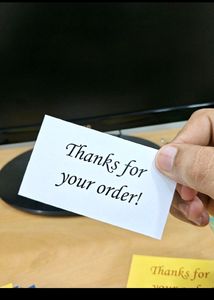 Thanks For Your Order Card (50 Pieces)