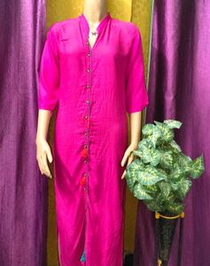 Vibrant Pink Kurta for Women