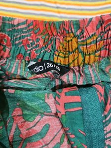 Striped Tee &amp; Tropical Shorts Set