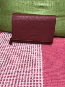 Chic Red Leather Wallet