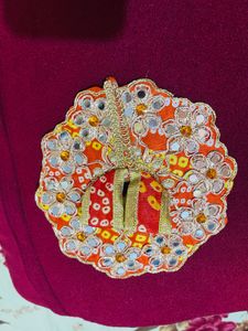 HandcraftedHeavyPearl&amp;StoneWork LadduGopal Poshak