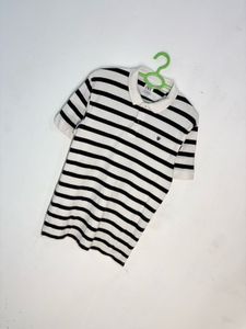 Zara Men's Striped Polo Shirt