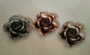 Set of 3 Rose Flower Magnets