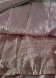 Baby pink SILK salwar kurti set for girls