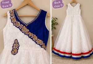 Beautiful White &amp; Royal Blue
