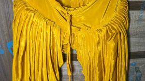 Yellow Designer sulk shyny ptuyala shalwar