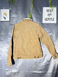 Stylish Corduroy Sherpa Lined Jacket