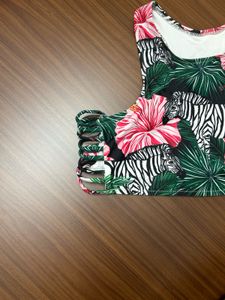 floral beach top