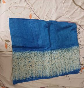 Beautiful Blue Silk Dupatta