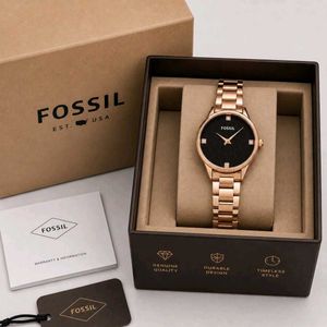 Fossil Gold Watch with Box