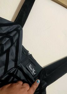 Black⚫Elegant Velvet Dress For 36 Bust
