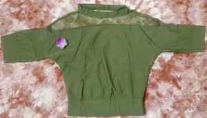 Olive Green Top