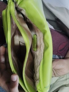 Stylish Lime Green Caprese Handbag