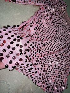 Sparkly Pink Sequin Top