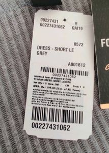 Women Grey FOREVER 21 Self-Striped Sheath Dress