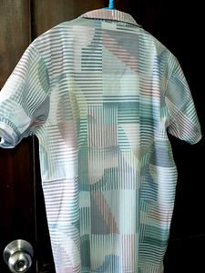brand new Retro Geometric Polo Shirt