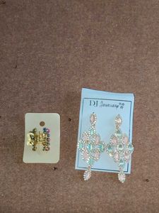 Chandelier Earrings & Hair Clip Set
