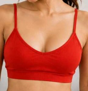 ZAFUL Premium Ribbed Coral Crop Bralette / Bikini