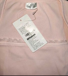 Cute Pink Ribbed Crop Top