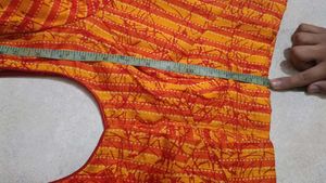 Orange &amp; Yellow Striped Blouse