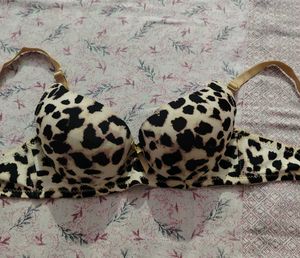 Leopard Print Push-Up Bra