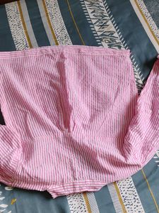 Pink stripped top