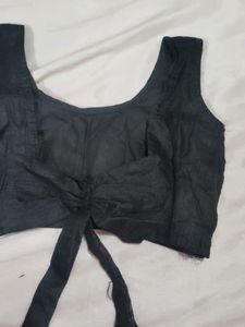 Classic Black Sleeveless Blouse