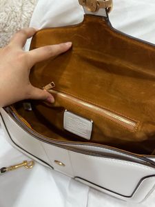 Coach Daisy Print White Crossbody Bag