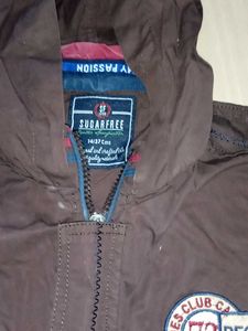 boys Brown Challenge Graphic Vest