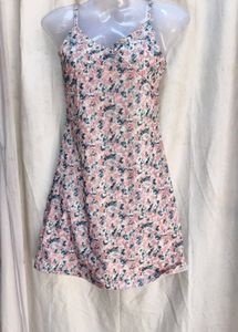 I. Floral Print Mini Dress