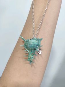 Siren Blue Seashell Necklace