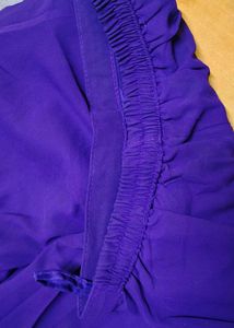 Embellished purple Peplum Top Indo Western dress