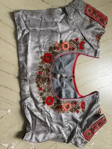 Embroidered Silk Saree