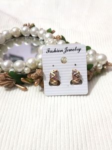 Anti Tarnish Zirconia Earrings