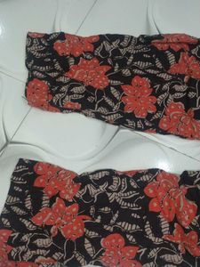 Chic Red Floral Kurta Set