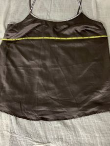 Black Satin Cami Sparkle Diamond straps