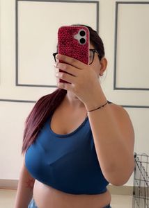 Stylish Blue Marble Print Leggings and bra