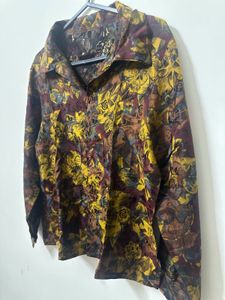 Unisex  Vintage Floral Print Shirt ✨