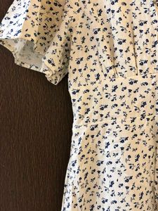 Chic White Floral Print Mini Dress
