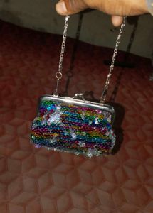 Sparkling Sequin Clutch Bag