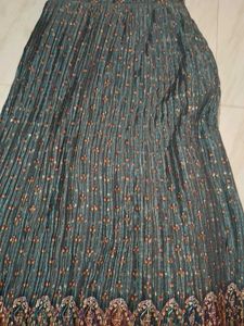 Elegant Ethnic Gown with Embellished Neckline