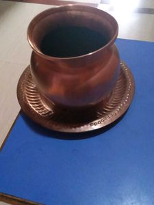 Copper Pot With Om Design Plate