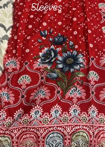 Unstiched Red  suit