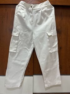 White Cargo Pants