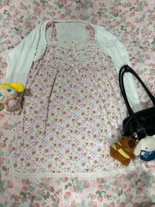 strawberry cotton mini lolita dress
